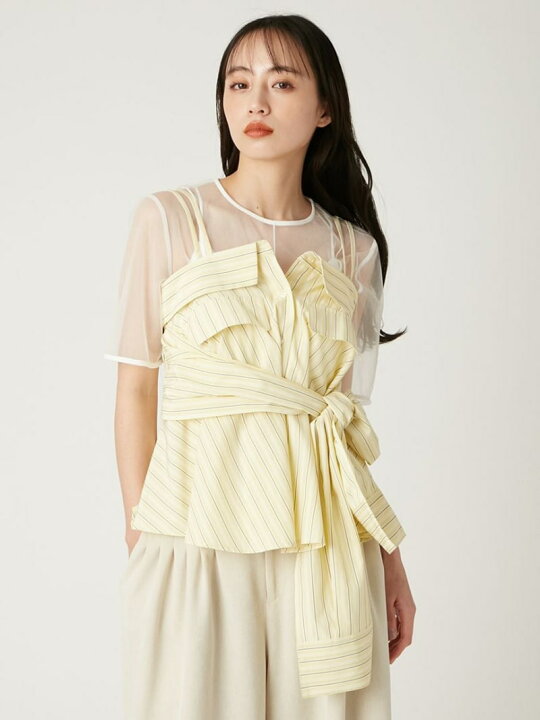 楽天市場】【SALE／50%OFF】シャツデザインキャミビスチェ FRAY I.D  