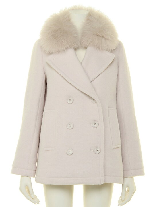 楽天市場】【SALE／30%OFF】ファーカラーPコート FRAY I.D フレイ 