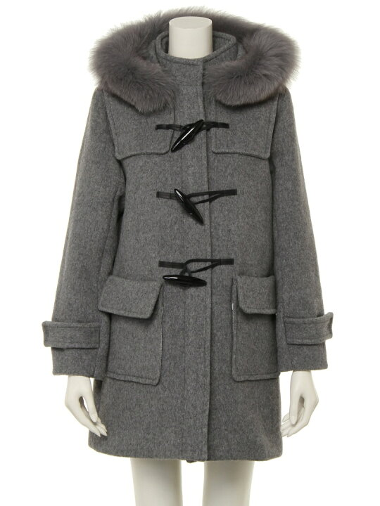 楽天市場 ファーダッフルコート Fray I D フレイ アイディー コート ジャケット ダッフルコート グレー ネイビー ホワイト 送料無料 Rakuten Fashion Fray I D フレイアイディー