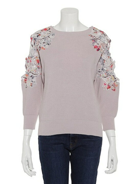 楽天市場】【SALE／40%OFF】エンブロイダリー肩開きニット FRAY I.D  