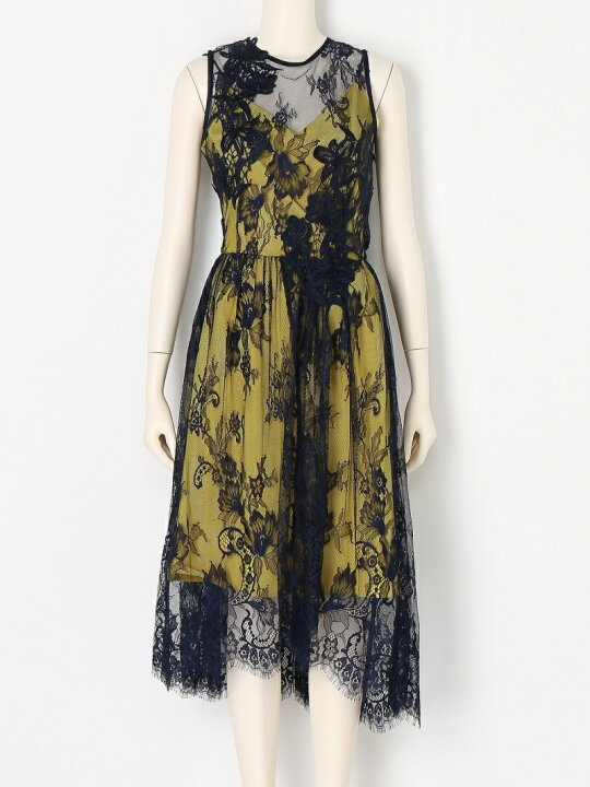 FRAY.I.D チュールレースフレアワンピース 