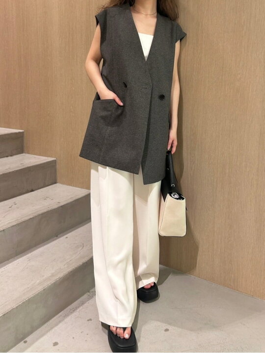 楽天市場】【SALE／40%OFF】ノーカラーバックスリットジレ FRAY I.D 
