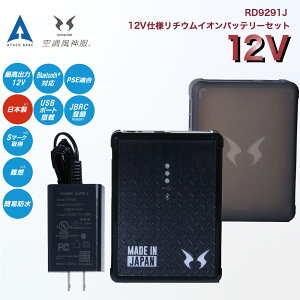 �󒲕��_�� �o�b�e���[ 12V 2024 ���`�E���C�I���o�b�e���[ ���{�� ������ RD9291J 9291 Bluetooth �Ȉ� �h�� �[�d �� �� �A�^�b�N�x�[�X �T���G�X USB �P�� �X�}�z�[�d �M���Ǒ΍� ��������