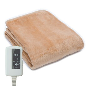電気ひざ掛け毛布 電気毛布 ひざ掛け 洗える ダニ退治 フランネル 両面 起毛 約130×80cm 肩掛け 腰回り あったか暖房 省エネ 節電 ベージュ ブラウン 冷え対策 冷え防止 オフィス用 仕事用 会社用 デスクワーク用 FPN130