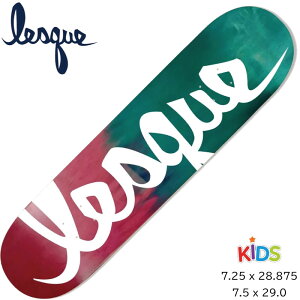XP fbL XP[g{[h LbYfbL LbY fbL LESQUE DECK TEAM LOGO DECK XP[g{[h XP{[ SKATEBOARD fbL LOGO Pink Green Stain