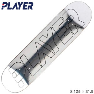 �X�P�[�g�{�[�h �f�b�L PLAYER MEDAL TEAM SILVER 8.125x31.5�X�P�[�g�{�[�h SKATE BOARD DECK