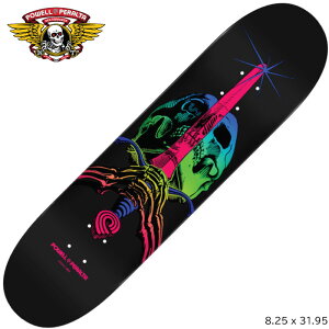 �p�E�G���f�b�L POWELL PERALTA SKULL&SWORD GRN BLUE FADE 8.25inch �X�P�[�g�{�[�h �f�b�L