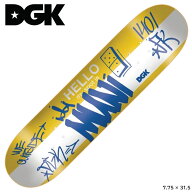DGK デッキ ディージーケー デッキ DGK SKATEBOARD MY SPOT IS MUNI TEAM 7.75 スケートボード SKATE BOA…