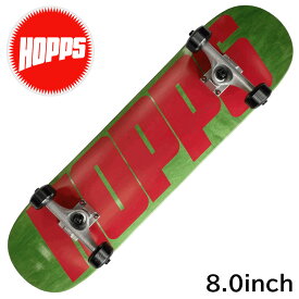 HOPPS ホップス スケートボード コンプリート OMG ウィール MINI LOGO ベアリング 8.0inch コンプリート スケートボードセット スケボー デッキ skateboard