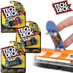 テックデッキ サンタクルーズ タートルズ Santa Cruz TEENAGE MUTANT TURTLES TECH DECK SKATEBOARDS 指スケ フィンガーボード スケートボード スケボー
