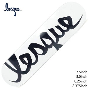 XP fbL XP[g{[h fbL LESQUE DECK TEAM LOGO DECK Black White XP[g{[h XP{[ SKATEBOARD fbL