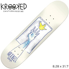 クルキッド デッキ KROOKED UNA GOLDEN 8.28 x 31.7 スケートボード スケボー デッキ skateboard