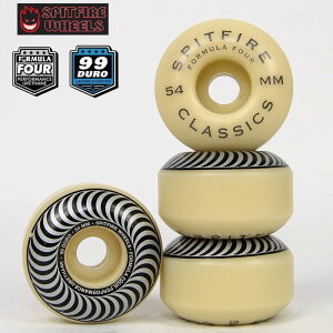 Xsbgt@CA[ EB[ SPITFIRE WHEEL FORMULA FOUR F4 99DURO CLASSIC 99D 54mm silver XP{[ XP[g{[h Xsbgt@C[ EB[ Ki