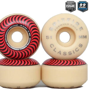 Xsbgt@CA[ EB[ SPITFIRE WHEEL FORMULA FOUR F4 CLASSIC 99D 51mm red XP{[ SKATEBOARD XP[g{[h Xsbgt@C[ EB[