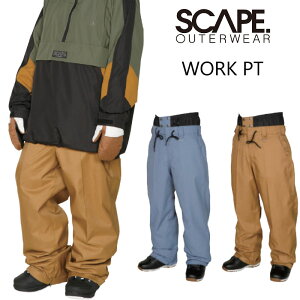 エスケープ ワークパンツ ユニセックス スノーボード スノーウェア SCAPE WORK PANTS rssRSS