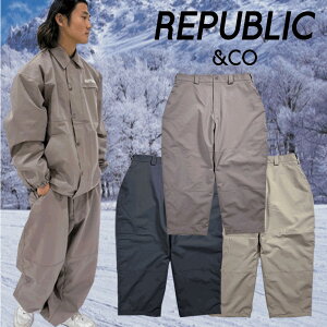 pubN _uj[pc REPUBLIC&CO DOUBLE KNEE PANTS 2024-2025