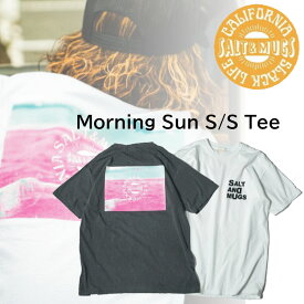SALT&MUGS ソルトアンドマグス Tシャツ Morning sun S/S モーニングサン ショートスリーブティー 2024SS ※メール便発送