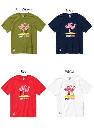 今だけ【最大1200円クーポン】配布中!!CHUMS チャムス メンズ Tシャツ CH01-1503< Flamingos Booby T-Shirt フラミンゴブービーTシャツ >※取り寄せ品