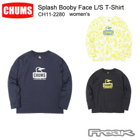 CHUMS チャムス レディース トップス CH11-2280＜Splash Booby Face L/S T-Shirt Women's スプラッシュブービーフェイスロングスリーブTシャツ(トップス/ロングTシャツ)＞※取り寄せ品