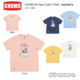 CHUMS チャムス レディース Tシャツ CH11-2390＜CHUMS 40 Years Cake T-Shirt Womens チャムス40イヤーズケーキTシャツ(トップス/Tシャツ)＞※取り寄せ品