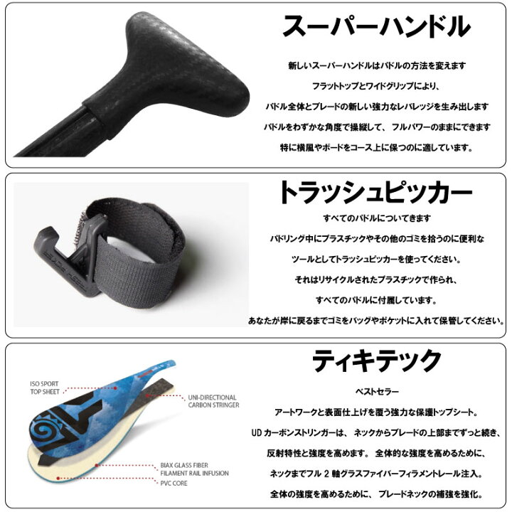 楽天市場】スターボード パドル ハイブリット 3ピース パドル 