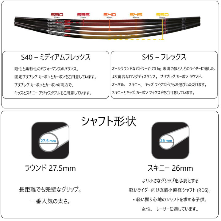 楽天市場】スターボード パドル フル カーボンパドル 1ピース パドル 