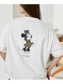 【SALE／30%OFF】＜機能性素材＞Mickey Mouse & Minnie Mouse/ミッキーマウス & ミニーマウス/ フェイス Tシャツ 限定展開 PUBLUX フリークスストア トップス カットソー・Tシャツ グレー ピンク ホワイト【RBA_E】【送料無料】[Rakuten Fashion]
