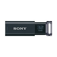 ソニー(SONY) USBメモリ USB3.1 32GB ブラック キャップレス USM32GUB [国内正規品]
