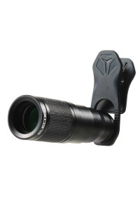 エレコム スマホ 望遠レンズ 8倍 8× 外付け 挟むだけ FMC加工 ケラレ現象軽減 レンズキャップ付き 収納ポーチ付属 iphone P-SLZ8XBK