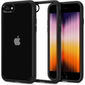 Spigen iPhone SE3 SE2 3/2 P[X iPhone7/8p P[X NA ϏՌ ϖh~ CX[dΉ 2d\ ČRMILKi擾 菝h~ EgEnCubh2 042CS20926 (ubN)