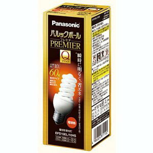 �p�i�\�j�b�N �d���`�u���� D�`(�����ǘI�o�`) �d��60W�^�C�v �d���F E26���� �p���b�N�{�[�� �v���~�AQ EFD15EL/10HS