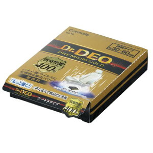 カーメイト(CARMATE) 車用 除菌消臭剤 ドクターデオ Dr.DEO プレミアム ゴールド シート下設置タイプ 無香 安定化二酸化塩素 200g D279