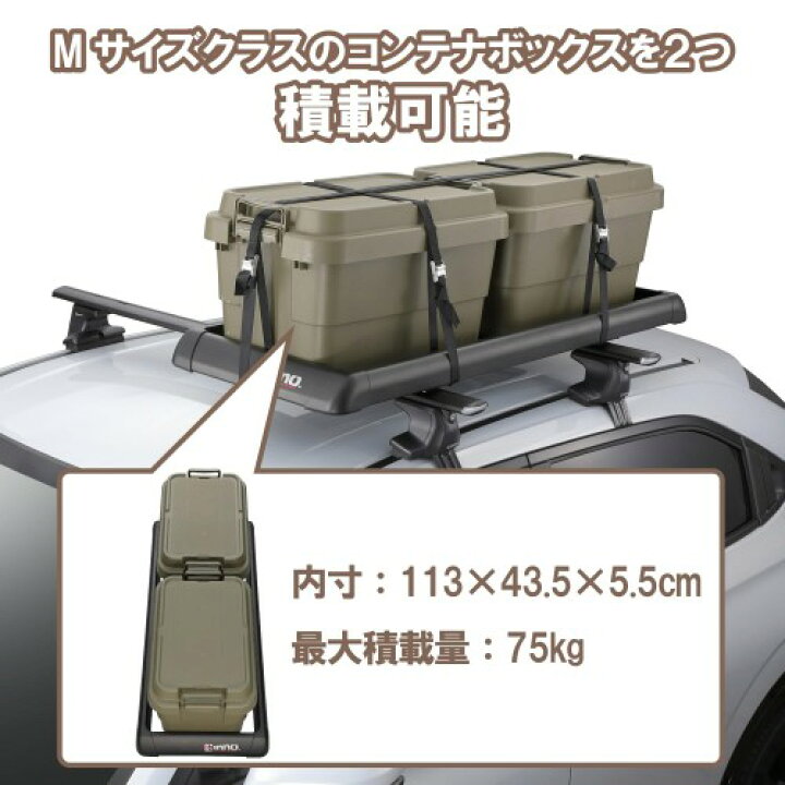 楽天市場】カーメイト(CARMATE) inno ルーフキャリア ルーフラック 