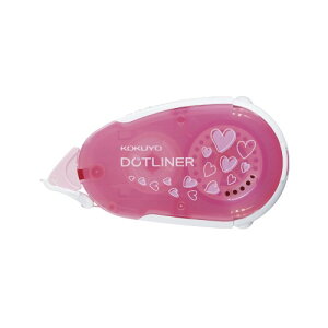 コクヨ(KOKUYO) テープのり のり ドットライナー 本体 ハート柄 タ-DM405-08