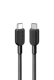 Anker 310 高耐久ナイロン USB-C USB-Cケーブル 60W USB PD対応 MacBook Pro iPad Pro iPad Air 4 Galaxy S23 Pixel LG 他対応 (0.9m ブラック)