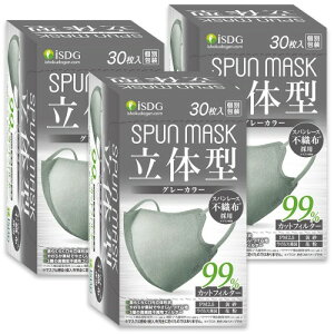 [HhbgR] iSDG90 30x3 ̌^Xp[XsDzJ[}XN SPUN MASK (Xp}XN) O[ 30x3