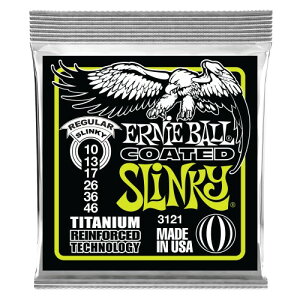 Ki ERNIE BALL 3121 GLM^[ (10-46) COATED REGULAR SLINKY R[ebhEM[EXL[