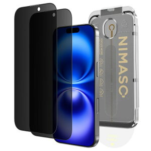 NIMASO `h~ iPhone 16 / iPhone 15 p KXtB Sʕی  o KX \tȒP یtB wh~ KChgt 2Zbg ACtH16/ACtH15 (6.1C