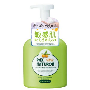 パックスナチュロン 泡 ボディソープ 500ml 敏感肌用 無添加 天然由来100% せっけん 太陽油脂 肌荒れ予防