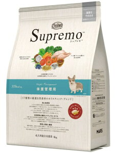 Nutro シュプレモ 全犬種用 体重管理用 成犬用 4kg ドライフード 総合栄養食 ドッグフード 犬 減量用 厳選自然素材 香料・着色料 無添加 消化に良い ニュートロ
