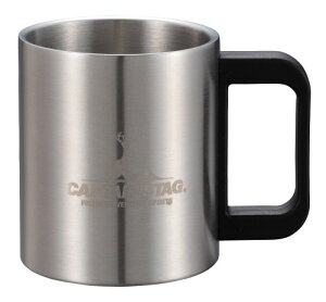 キャプテンスタッグ(CAPTAIN STAG) アウトドア コップ マグカップ マグ カップ タンブラー 350ml ダブルステンレス 中空二重構造 ステンレス製 NEWフリーダム UH-2012