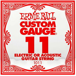 ERNIE BALL �G���L�M�^�[�� �o���� 1011 .011 6�{�Z�b�g �A�[�j�[�{�[���������K�i
