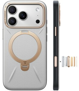 TORRAS iPhone 17 Pro �p �P�[�X�V���o���U�[�E�X�L���^�b�`Ostand Q3 ���U�[�g�[�� MagSafe�Ή� �����O �X�^���h 360°��_��] �c�����Ή� �}�O�l�b�g���� �v �J�����R���g���[���{�^�� �ČR�K�i �Ϗ�
