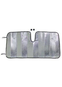 メルテック(meltec) 車用 日よけ ダブルパークシェード アルミニウム フロント用 Mサイズ 強力断熱UVカット 消臭抗菌 1300×700mm 吸盤2個入り Meltec PBW-21