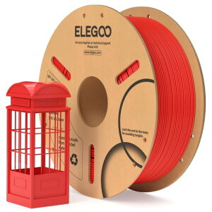 ELEGOO PLAtBg 1.75mm 3Dv^[ptBg @x±0.02mm قƂǂ3Dv^[ɑΉ (1KG/Xv[ 2.2 lbs) ԐF