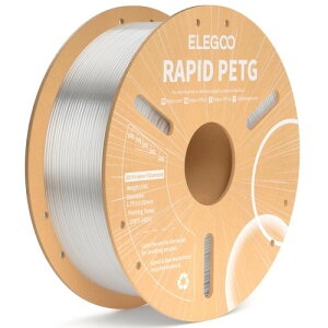 ELEGOO  PETG tBg 1.75mm  x600mm/sΉ\ RAPID PETG tBg 3D v^[ptBg @x±0.02mm قƂǂFDMv^[ɑΉ (1KG/Xv[ 2.2 lbs)