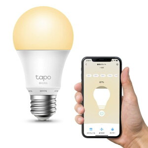 TP-Link LED電球 Tapo スマート LED ランプ 調光タイプ 電球色 E26 800lm Echo シリーズ/Google ホーム 対応 追加機器不要 3年保証 Tapo L510E/A
