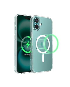 Belkin iPhone16 Plus�p�N���A�P�[�X MagSafe/Qi2�Ή� �}�O�l�b�g���� ���^ ���ϏՌ� UV�ϐ� ���΂ݖh�~ �\�t�gTPU MSA026fqCL