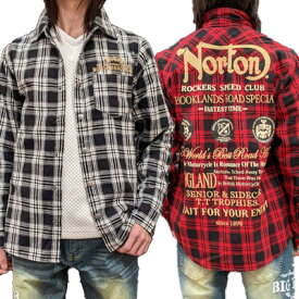 SALEセール!!【NORTON(ノートン)メンズ】ネルチェックシャツ223N1504｜FREE-GUY(フリーガイ)アパレル 服 ファッション