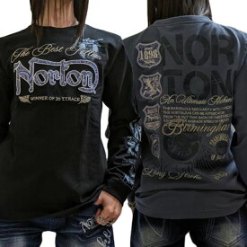 SALEセール!!10990円→7990円【NORTON(ノートン)メンズ】ブルー ペイズリー MAX ロンT Tシャツ【長袖】241N1109｜FREE-GUY(フリーガイ)アパレル 服 ファッション